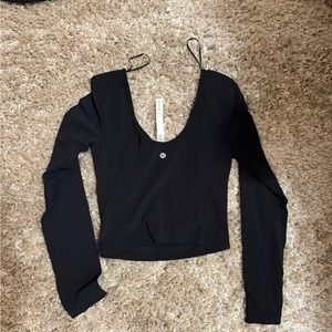Lululemon Align Long Sleeve Shirt Black Womens BLK